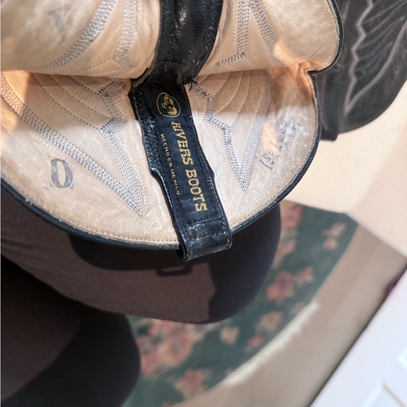 Rivers Boots - Black Lizard Western Boots Mens 11 Handmade Exotic Cowboy - Picture 7 of 8